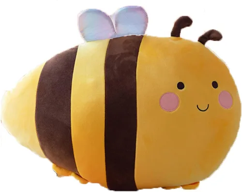 Miniatura 7 de GOOC Almohada de peluche de abejorro de 20 pulgadas, almohada de peluche de abejorro para abrazar, almohada de abeja de miel, regalo de anime