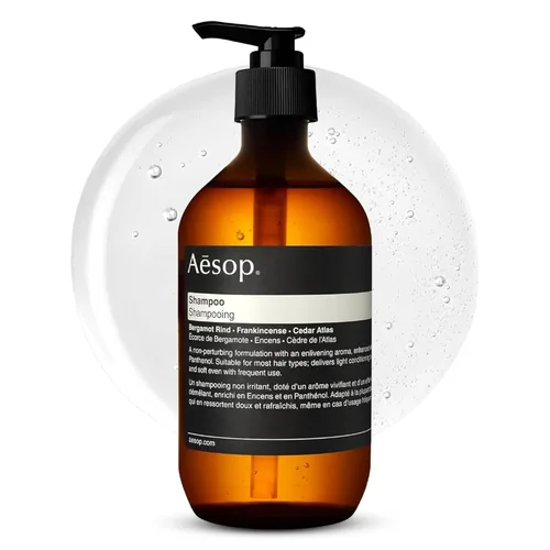 Aesop Champú | Suaviza el cabello, restaura el brillo | Corteza de Bergamota, Incienso, Cedro Atlas | 16.9 oz / 500 mL