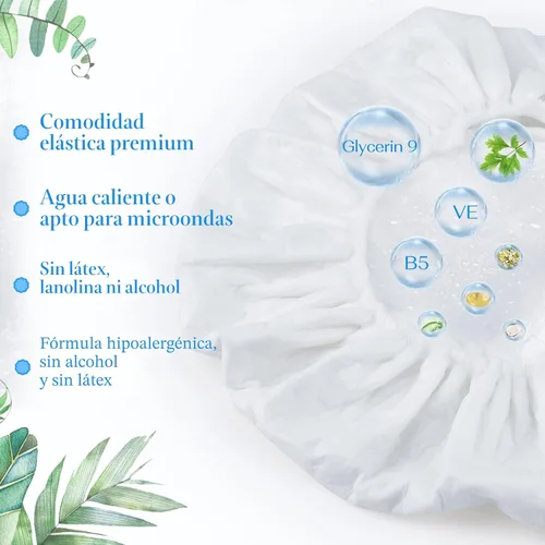 Miniatura 4 de Paquete de 6 tapas de champú, sin enjuague sin agua, para pacientes postrados en cama, ancianos y personas postoperatorias, adecuadas