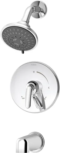 Symmons S-5502-TRM Elm 1 manija grifo de ducha embellecedor, cromo