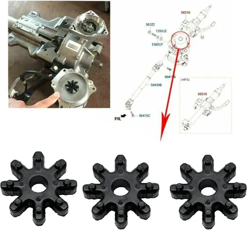 Miniatura 4 de Pareja de dirección flexible 56315-2K000FFF compatible con Hyundai Sonata Elantra Santa Fe Azera Veloster para Kia Soul Optima Forte Cadenza, 8