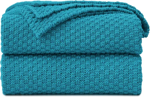 Miniatura 11 de Longhui bedding - Manta de punto amarilla brillante para sofá, suave, acogedora, lavable a máquina, 100% algodón, manta de punto para sofá, pesada