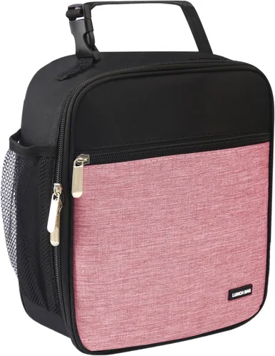 Miniatura 24 de Lovoeo Lonchera Bolsa de almuerzo para hombres mujeres Lonchera aislada Bolsas de almuerzo para Trabajo Picnic Viajes (azul bebé)