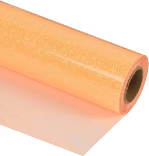 Miniatura 15 de Guangyintong Rollos de Vinilo Amarillo de Transferencia de Calor HTV, 12" x 8 pies, Superficie Brillante de Vinilo para Planchar en Camisetas, Fácil