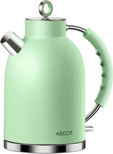 Miniatura 6 de ASCOT Hervidor eléctrico, hervidor de té eléctrico, hervidor de agua caliente, acero inoxidable, 1.5L, 1500 W, calentador de té y agua hirviendo