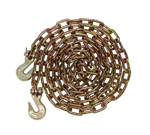 Miniatura 15 de Mytee Products Paquete de 4 cadenas de 3/8 pulgadas x 6 pies de grado 70 con ganchos de agarre de horquilla, cadena de remolque de transporte G70, 4