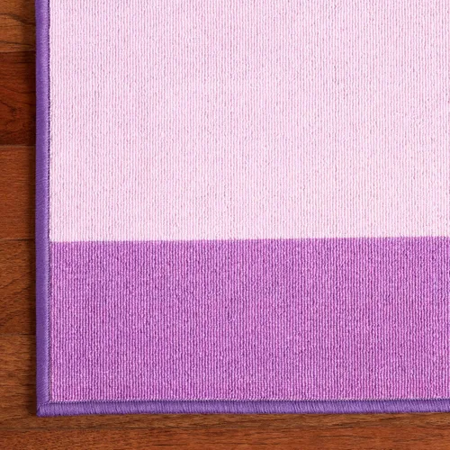 Miniatura 5 de Home Dynamix Everwash Imagine Llama Kids Alfombra lavable a máquina, morado/blanco, 3 x 5 pies