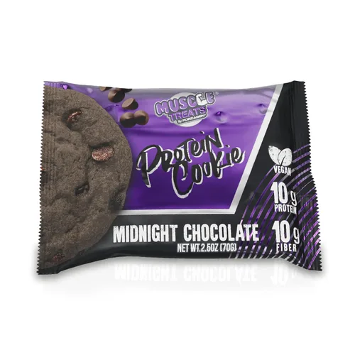 Miniatura 10 de Forzagen Muscle Treats - Galletas de proteína con 2 sabores disponibles, chispas de chocolate y chocolate de medianoche