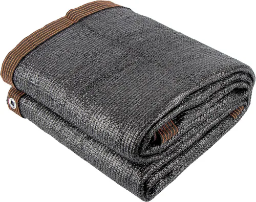 Miniatura 14 de 70 % de tela negra de 10 x 20 pies, protector solar para exteriores con ojales, malla duradera para sombreado, anticongelante para patio, jardín