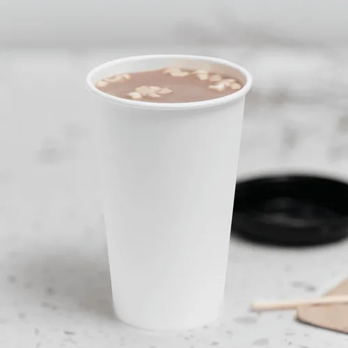 Miniatura 2 de Karat Taza de café de papel de 16 oz [1,000 ct] Taza desechable blanca para bebidas calientes/frías y bebidas 3.543 in (C-K516W)
