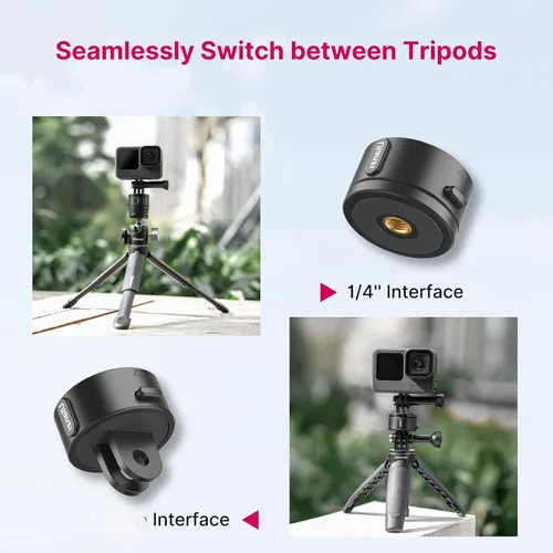 Miniatura 4 de ULANZI Select Accesorios de montaje en trípode para cámara de acción - Go Quick II Basic Set magnético adaptador de liberación rápida