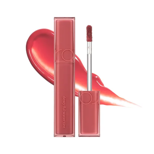 rom&nd TINTE DE AGUA DEWYFUL 01 EN CORAL|Brilloso| alto pigmento| hidratante| no pegajoso|Labios hidratados|tonos coloridos|Alto Brillo|0.18oz