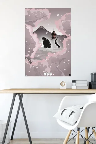 Miniatura 4 de Trends International Godzilla - Póster de pared tipo telón de fondo, 34 pulgadas de largo x 22.4 pulgadas, versión premium sin marco