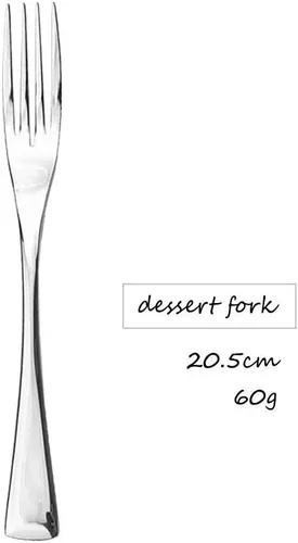 Miniatura 3 de JASHII Juego de 4 tenedores de postre de acero inoxidable 18/10, utensilios de cubiertos pulidos con espejo, ideal para degustaciones, pasteles