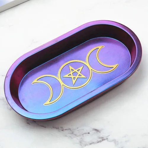 Miniatura 4 de Molde de resina de silicona con forma de estrella y luna, molde de fundición de resina epoxi, soporte para velas, plato de almacenamiento de joyas
