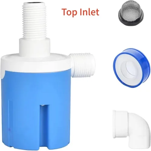 Miniatura 4 de 1/2'' Automatic Float Valve Water Level Control for Livestock Drinking Water Tank Swimming Pool Aquarium Automatic Irrigation(Side Inlet)