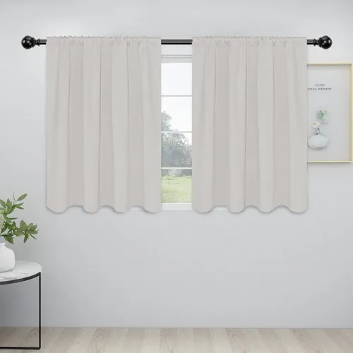 Miniatura 101 de Easy-Going - Cortinas opacas con bolsillo para varilla para el dormitorio, cortinas para ventanas que oscurecen la habitación o la sala de estar