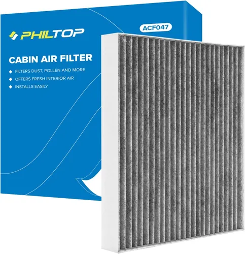 Miniatura 18 de PHILTOP Filtro de aire de cabina HEPA con carbón activado, compatible con CF10371 Cadillac CTS 2003-2013, STS 2005-2011, SRX 2004-2009, filtro