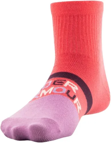 Miniatura 4 de Under Armour Girls Essential Lite - Calcetines ligeros para cuarto de galón, paquete de 6