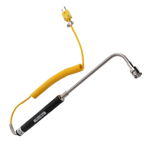 Miniatura 8 de Sensor de temperatura de termopar tipo K con funda de acero inoxidable y mango aislado Medición precisa de -58.0 °F a 932.0 °F para monitoreo
