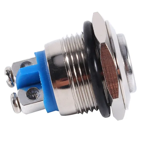 Miniatura 4 de Interruptor de botón momentáneo 12v, interruptor de botón momentáneo de 0.630 in, interruptor de botón de bocina de aire para control de circuito