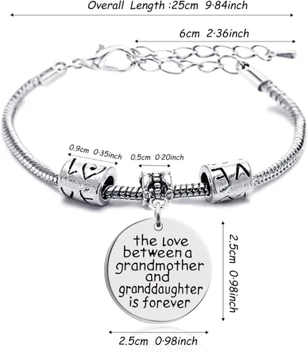 Miniatura 3 de lauhonmin - Pulsera de abalorios para madre e hija, para el día de la madre