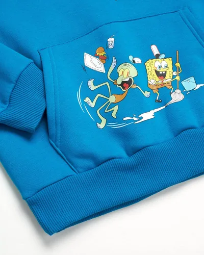 Miniatura 3 de Nickelodeon Unisex SpongeBob SquarePants Fleece Sweatshirt - Men and Women's Pullover Hoodie