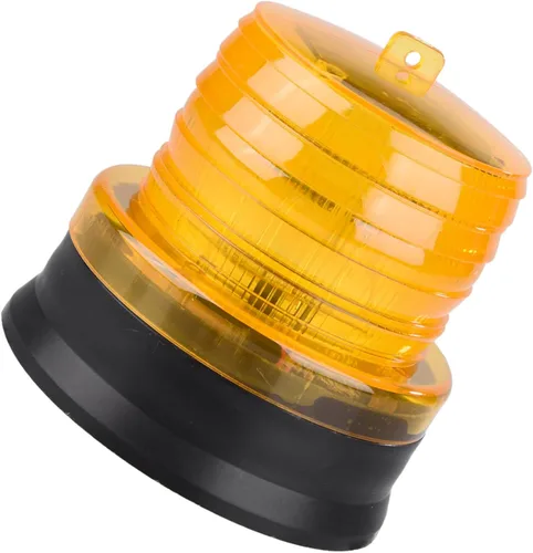 Miniatura 8 de GLOGLOW Luces LED de advertencia ámbar solar de 2 V, luz LED para auto, luz ámbar de advertencia de seguridad para carretilla elevadora, camión