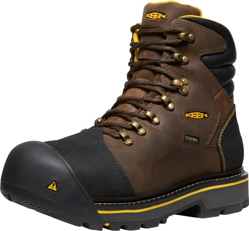 KEEN Utility Milwaukee - Botas de trabajo impermeables con punta de acero de 6 pulgadas para hombre