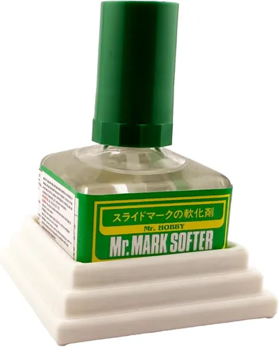 Miniatura 7 de Jeff Did It! Square Bottle Glue Cement Holder Compatible with Mr Hobby Cement Setter Weathering and other Mr Hobby Square Bottles - Holder Only (Red)