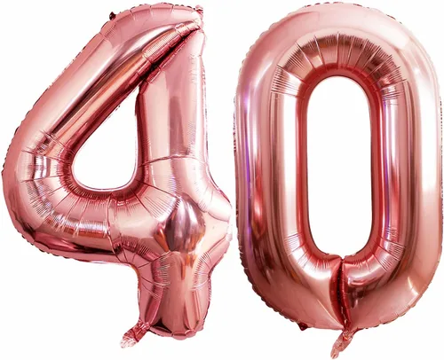 Miniatura 258 de Goer, conjunto de globos de papel aluminio para decoraciones de cumpleaños, globos de las letras de feliz cumpleaños y de números Oro