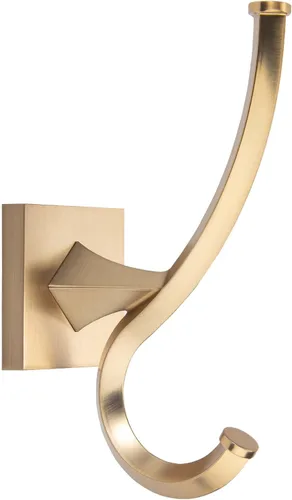 TUNNY Paquete de 2 Ganchos de Pared Vintage - Ganchos para Abrigos Dorado Champán Gancho para Toallas para Colgar de Servicio Pesado Gancho de Baño