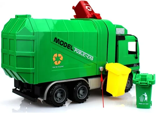 Miniatura 3 de Juguete de niños empujando vehículos de basura y potes de basura de Aiting.
