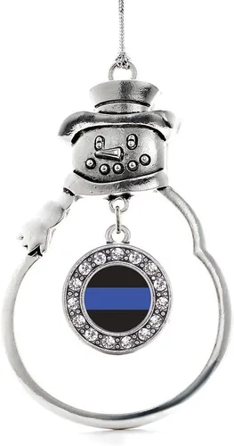 Miniatura 77 de Inspired Silver - Roller Queen - Adorno de Navidad plateado - Adorno circular para árbol de Navidad con circonita cúbica - Decoración colgante