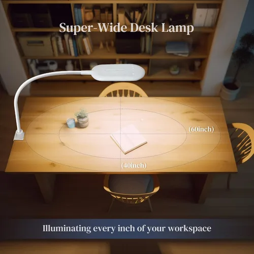 Miniatura 2 de Lámpara de lectura LED, luz de mesa para cuidado de los ojos, lo suficientemente brillante para 700 lúmenes, 10 W regulable y 3 modos