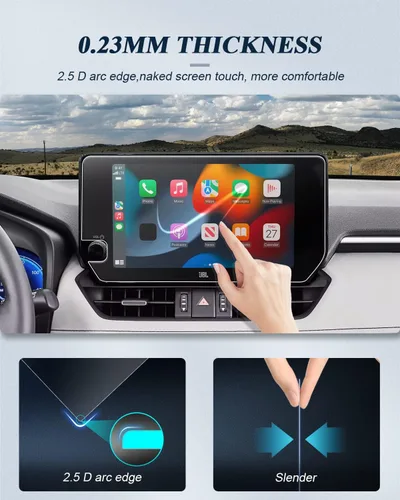 Miniatura 4 de BIBIBO 2 protectores de pantalla mate antirreflejos para el nuevo RAV4 2026 2026 Toyota Rav4 (LE/SE/XLE Premium/Woodland) de 10.5 pulgadas Navi +