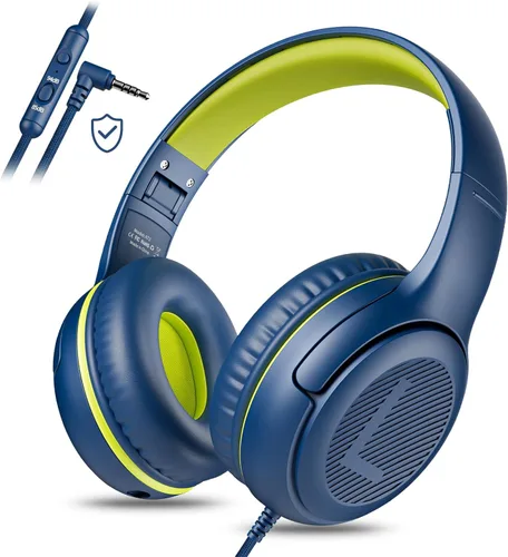 Miniatura 8 de awatrue Auriculares para Niños para Escuela Niños Pequeños con Cable con Micrófono Enchufable a Granel Auriculares para Niños Niñas de 3+ Años Verde