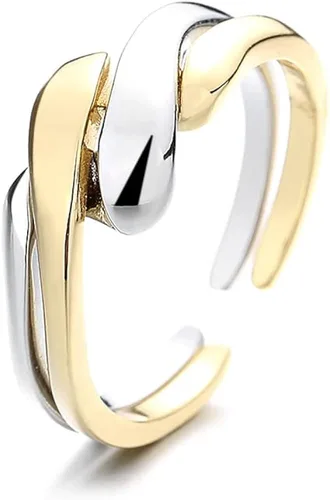 Anillos sencillos y delicados para mujeres y hombres ajustadores para anillos sueltos anillo giratorio entrelazado de alto pulido anillo de banda