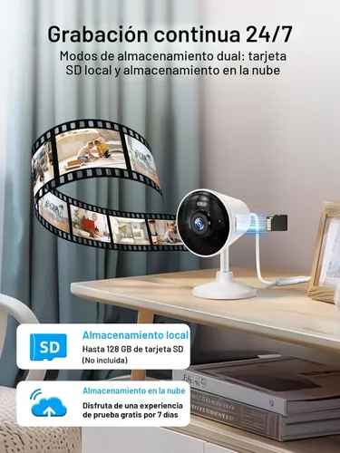 Miniatura 6 de [5G y 2.4G] Cámara de seguridad para interiores y exteriores para el hogar, cámara de bebé/anciano/perro/mascota con aplicación de teléfono, cámara