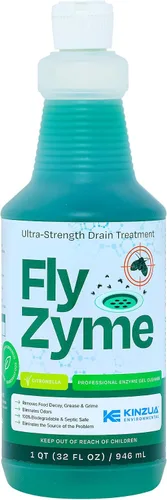 Miniatura 12 de Kinzua Environmental Fly-Zyme, limpiador de drenaje enzimático altamente concentrado para tuberías, gel de drenaje para moscas de la fruta
