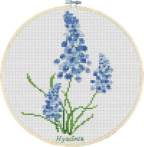 Miniatura 12 de Awesocrafts Kits de punto de cruz, trébol de cuatro hojas, patrones estampados de 11 quilates, fácil punto de cruz, suministros de costura