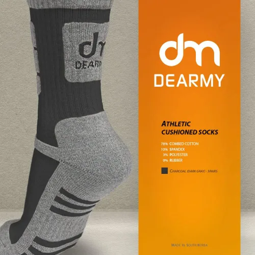 Miniatura 4 de DEARMY Calcetines deportivos de senderismo para mujereshombres los mejores regaloscalcetines deportivos acolchados que absorben la humedad 5 pares