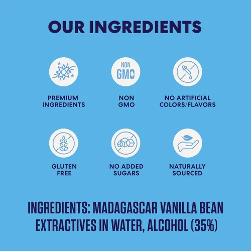 Miniatura 4 de Magnolia-Star Extracto Puro de Vainilla, 32 oz., Hecho con Granos de Vainilla Bourbon de Madagascar Seleccionados a Mano, Vainilla para Hornear Sin