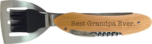 Miniatura 2 de ThisWear Para el abuelo Best Grandpa Ever BBQ Grill Multi Tool Barbacoa Espátula Accesorios para asar