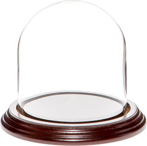 Miniatura 5 de Plymor Cúpula de cristal de 4 x 4 pulgadas (base de madera MDF negra)