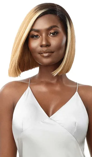 Miniatura 2 de Outre Mytresses - Peluca de cabello humano 100 % sin procesar, color personalizado, con encaje frontal HD - Letisha (color: negro natural)