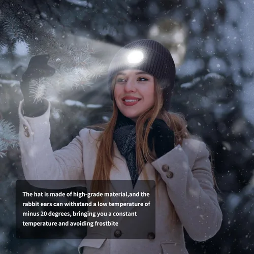 Miniatura 40 de Gorro Bluetooth con auriculares ligeros e inalámbricos, micrófono integrado y altavoces estéreo mejorados con música
