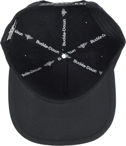 Miniatura 3 de buckle-down Snapback hat-chevrolet Bowtie Emblema BlancoNegro