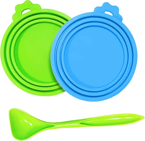 Miniatura 10 de Tapas de silicona para latas de comida para gatos/perros, 3 tamaños universales para latas de comida para mascotas de 3 onzas, 5.5 onzas, 6.5 onzas