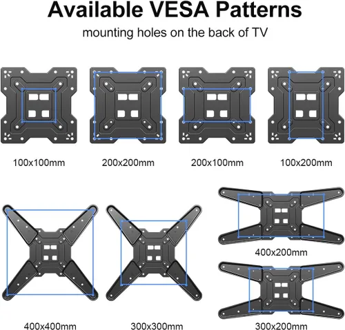 Miniatura 6 de Suptek Soporte de pared para TV de esquina de brazo largo para la mayoría de televisores de 23 a 60 pulgadas, soporte de TV de movimiento completo